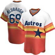 AJ Blubaugh Youth Houston Astros Home Cooperstown Collection Jersey - White Replica