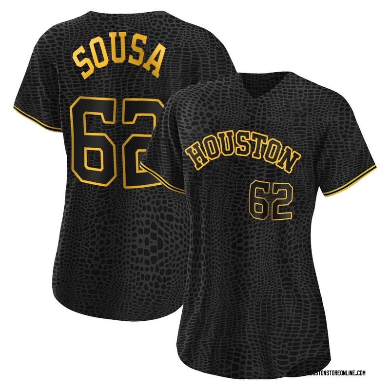 Bennett Sousa Women's Houston Astros Snake Skin City Jersey - Black  Authentic