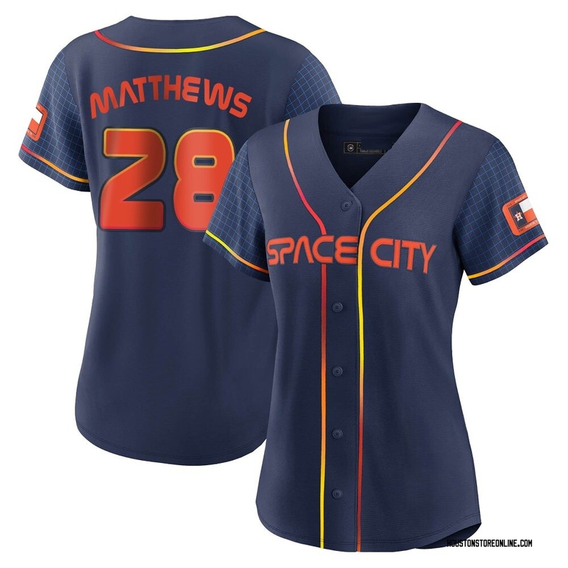 Brice Matthews Women's Houston Astros 2022 City Connect Jersey - Navy Replica