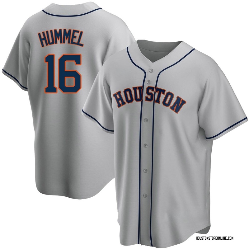 Cooper Hummel Men's Houston Astros Road Jersey - Gray Replica
