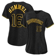 Cooper Hummel Women's Houston Astros Snake Skin City Jersey - Black Replica