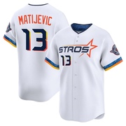 J.J. Matijevic Men's Houston Astros 2025 City Connect Jersey - White Limited
