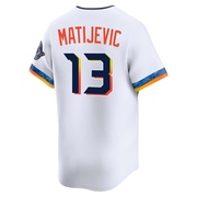 J.J. Matijevic Men's Houston Astros 2025 City Connect Jersey - White Limited