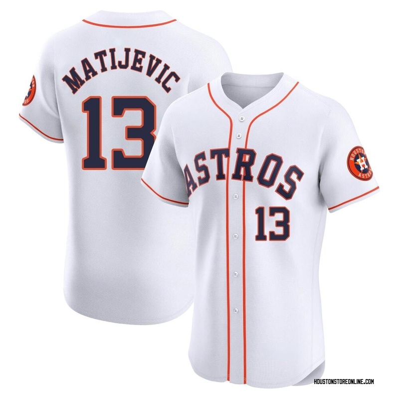 J.J. Matijevic Men's Houston Astros Home Jersey - White Elite