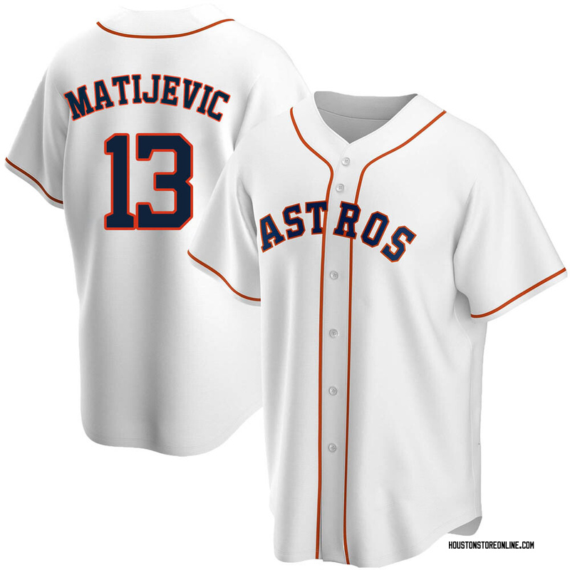 J.J. Matijevic Men's Houston Astros Home Jersey - White Replica