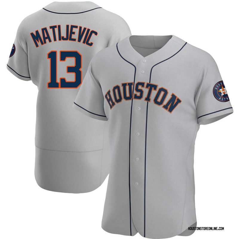 J.J. Matijevic Men's Houston Astros Road Jersey - Gray Authentic