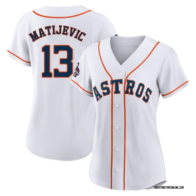 J.J. Matijevic Women's Houston Astros 2022 World Series Champions Home Jersey - White Authentic