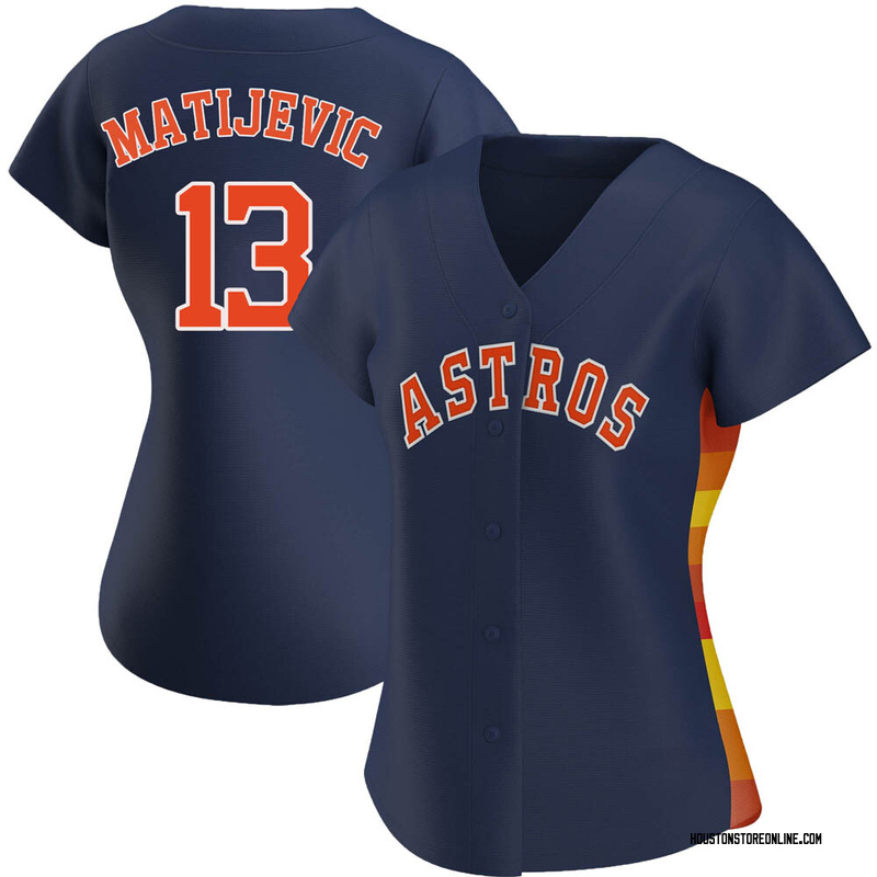 J.J. Matijevic Women's Houston Astros Alternate Jersey - Navy Replica
