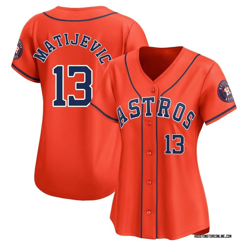 J.J. Matijevic Women's Houston Astros Alternate Jersey - Orange Limited