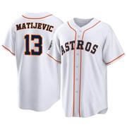 J.J. Matijevic Youth Houston Astros 2022 World Series Home Jersey - White Replica