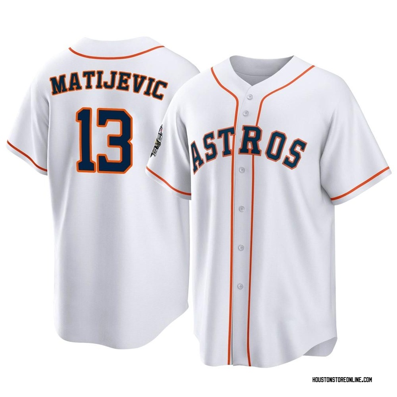 J.J. Matijevic Youth Houston Astros 2022 World Series Home Jersey - White Replica