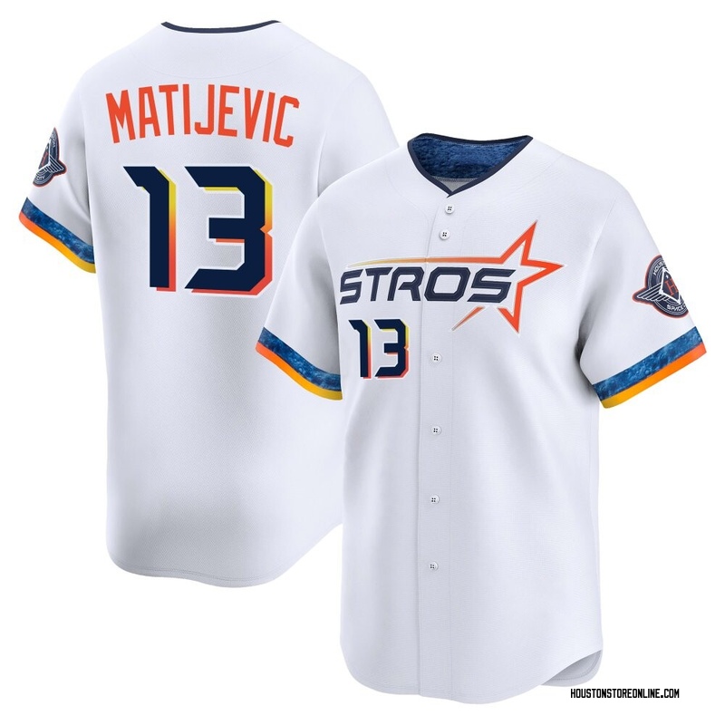 J.J. Matijevic Youth Houston Astros 2025 City Connect Jersey - White Limited