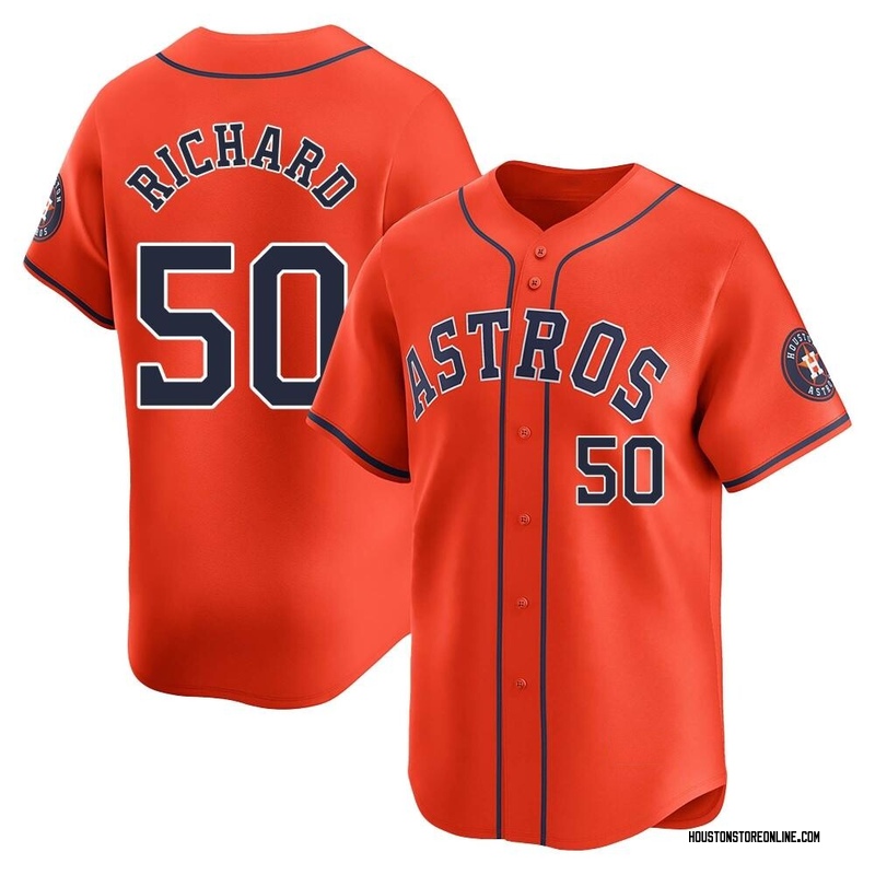 J.R. Richard Men's Houston Astros Alternate Jersey - Orange Limited
