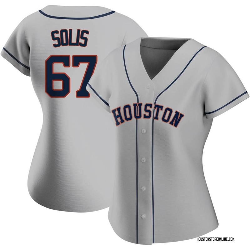Jairo Solis Women's Houston Astros Road 2020 Jersey - Gray Authentic