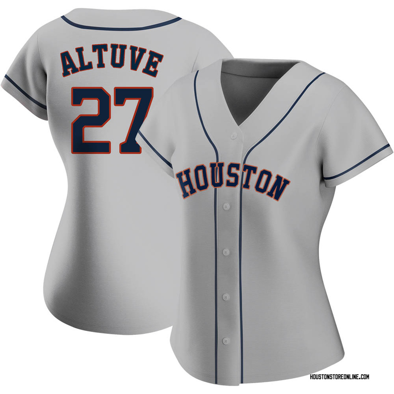 Jose Altuve Women's Houston Astros Road 2020 Jersey - Gray Authentic
