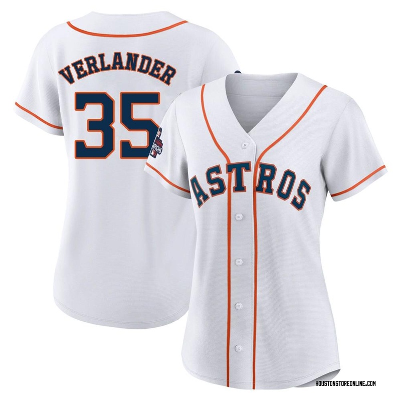 Justin Verlander Women's Houston Astros 2022 World Series Champions Home  Jersey - White Replica