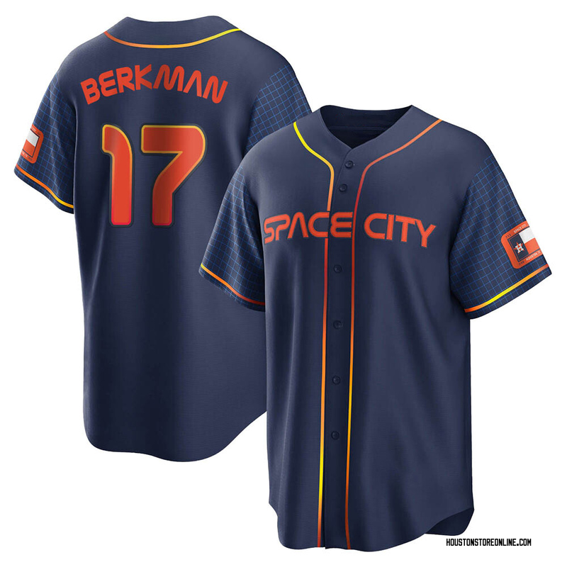 Lance Berkman Men's Houston Astros 2022 City Connect Jersey - Navy Replica