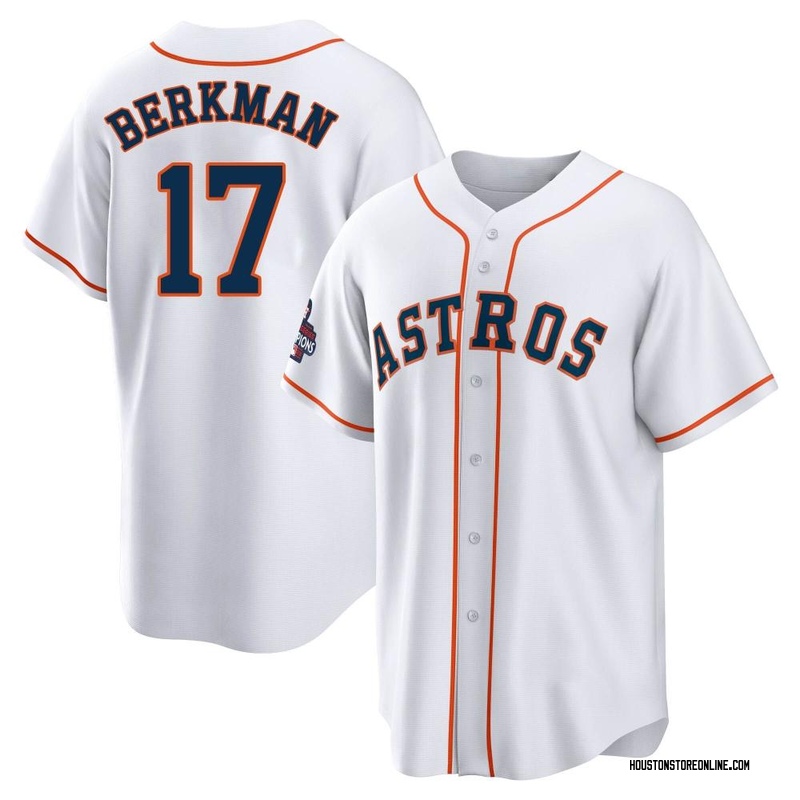 Lance Berkman Men's Houston Astros 2022 World Series Champions Home Jersey - White Replica