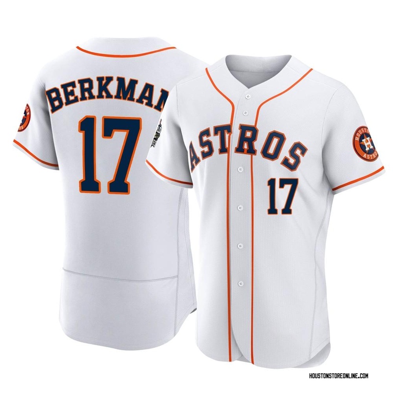 Lance Berkman Men's Houston Astros 2022 World Series Home Jersey - White Authentic