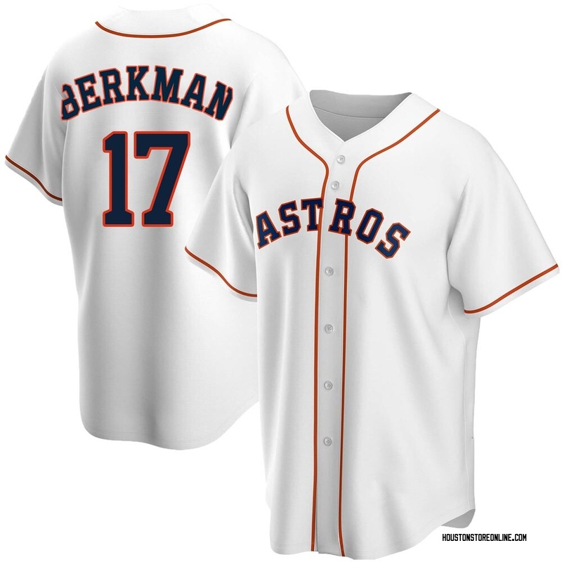 Lance Berkman Men's Houston Astros Home Jersey - White Replica