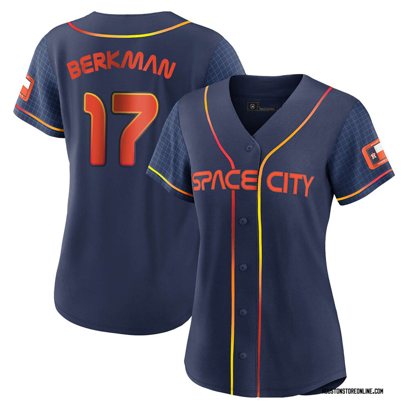 Lance Berkman Women's Houston Astros 2022 City Connect Jersey - Navy Replica