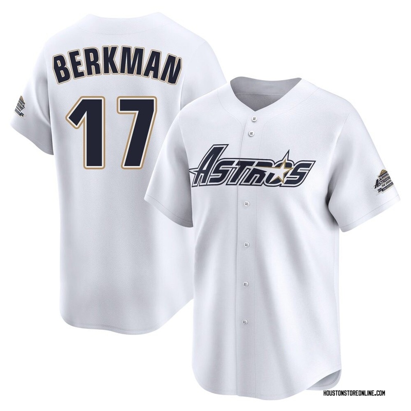 Lance Berkman Youth Houston Astros Throwback Cooperstown Collection Jersey - White Limited