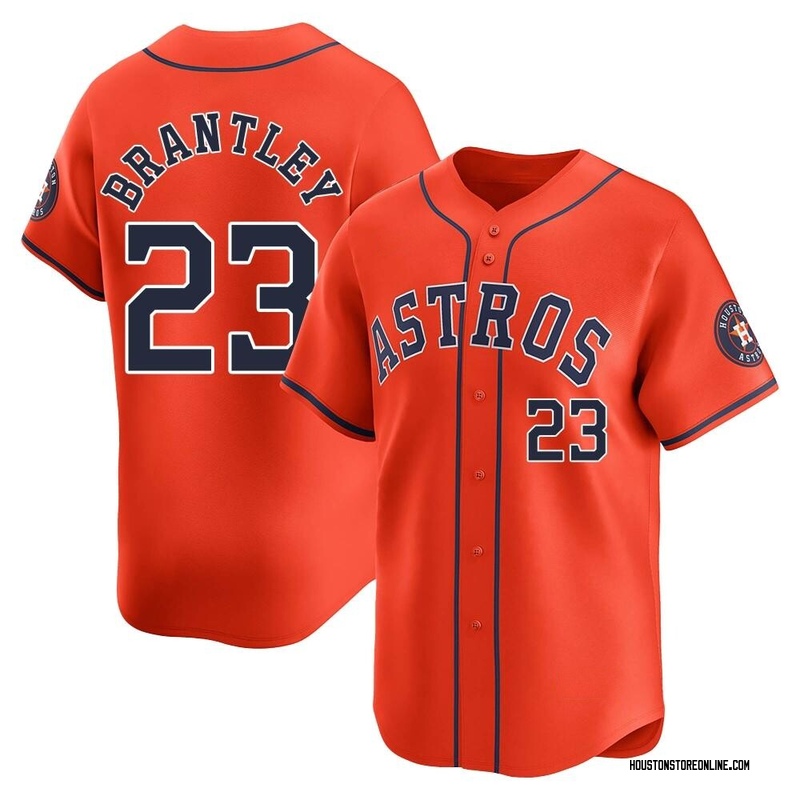 Michael Brantley Men's Houston Astros Alternate Jersey - Orange Limited