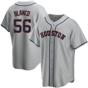 Ronel Blanco Men's Houston Astros Road Jersey - Gray Replica