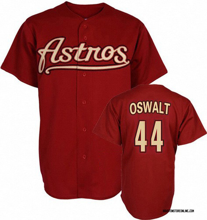 Roy Oswalt Men's Houston Astros Throwback Jersey - Red Replica