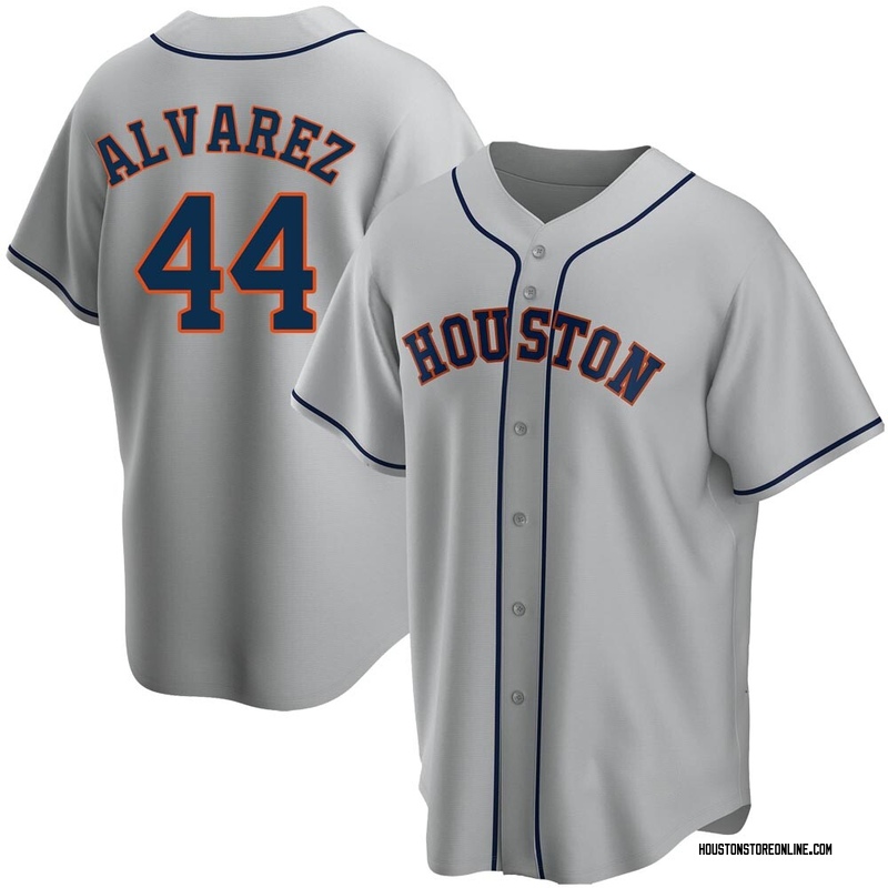 Yordan Alvarez Men's Houston Astros Road Jersey - Gray Replica