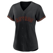 Yordan Alvarez Women's Houston Astros Fashion Jersey - Black Replica
