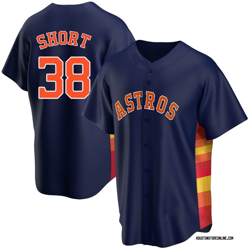 Zack Short Men's Houston Astros Alternate Jersey - Navy Replica